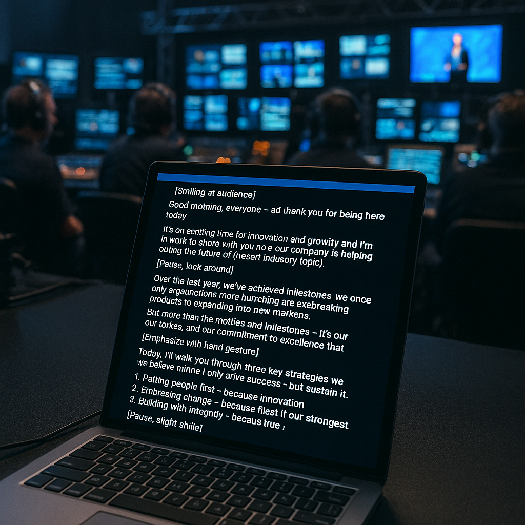How to Write a Teleprompter Script for a Live Event - Teleprompting Pros